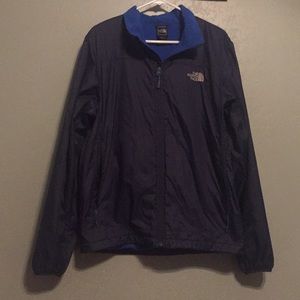 North Face Navy zip-up jacket. Unisex size M